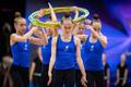 Estonian competitors at the official rehearsals for the 41st European Rhythmic Gymnastics Championships in Tallinn.