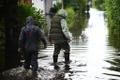 After heavy rain, summer houses in the Kudruküla area in Narva were flooded and some residents were evacuated on August 27, 2025.