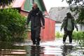 After heavy rain, summer houses in the Kudruküla area in Narva were flooded and some residents were evacuated on August 27, 2025.