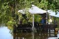 After heavy rain, summer houses in the Kudruküla area in Narva were flooded and some residents were evacuated on August 27, 2025.