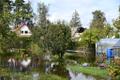 After heavy rain, summer houses in the Kudruküla area in Narva were flooded and some residents were evacuated on August 27, 2025.