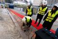 The cornerstone was laid for ERR's new TV House on Friday as construction of the new complex remains on schedule. November 21, 2025.
