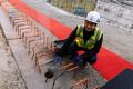 The cornerstone was laid for ERR's new TV House on Friday as construction of the new complex remains on schedule. November 21, 2025.