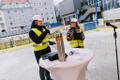 The cornerstone was laid for ERR's new TV House on Friday as construction of the new complex remains on schedule. November 21, 2025.