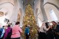 Grand Christmas tree opening at the St. Nicholas Church (Niguliste kirik) Museum, to mark the start of Advent, Sunday, November 30, 2025.