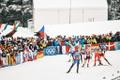 Men's 4x7.5km biathlon relay at the Milano Cortina Winter Olympics, Tuesday, February 17, 2026.