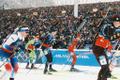 Men's 4x7.5km biathlon relay at the Milano Cortina Winter Olympics, Tuesday, February 17, 2026.