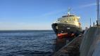 The icebreaker Tarmo working in the Gulf of Riga. March 2026.