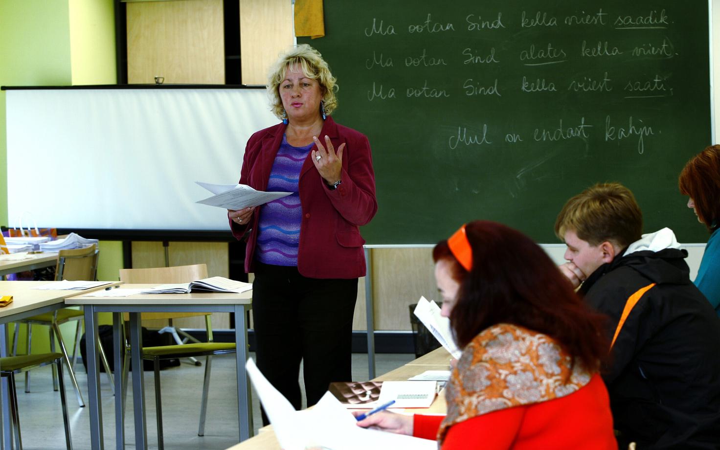 Eesti keele kursus Lindakivi kultuurikeskuses. Foto on illustreeriv.