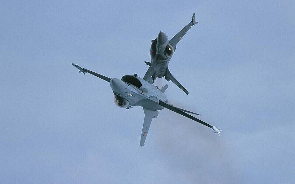 Belgia F-16 tüüpi hävitajad.