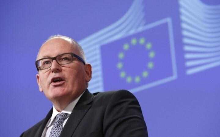 Первый вице-президент Еврокомиссии Франц Тиммерманс.