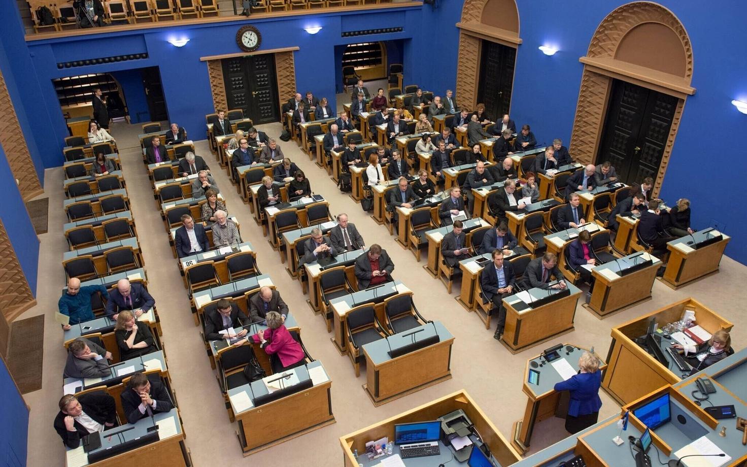 Зал заседаний Рийгикогу.