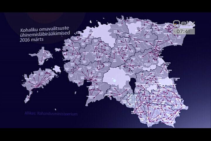 Haldusreformi kaart.