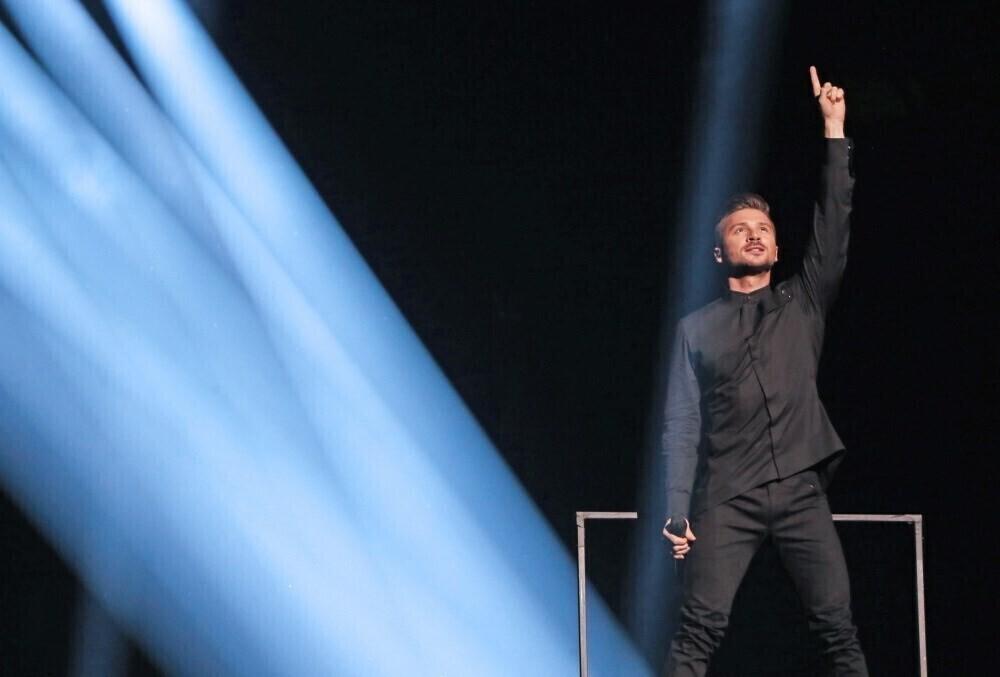 Сергей Лазарев на репетиции перед финалом