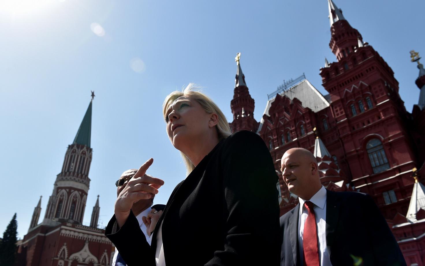 Марин Ле Пен на Красной площади.