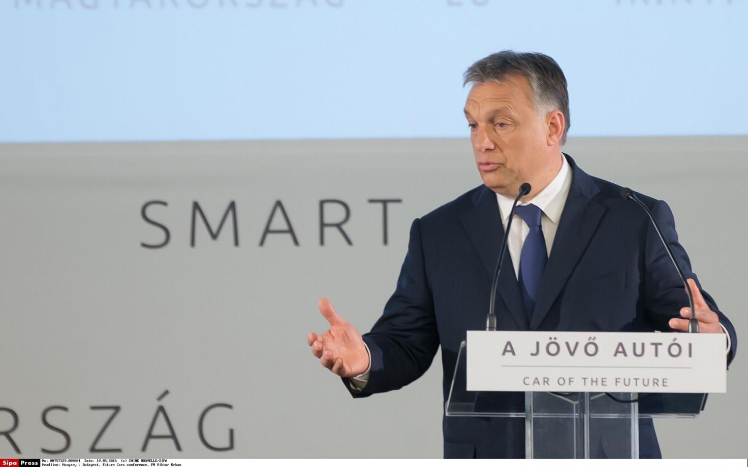 Ungari peaminister Viktor Orban tehnoloogiakonverentsil Budapestis.