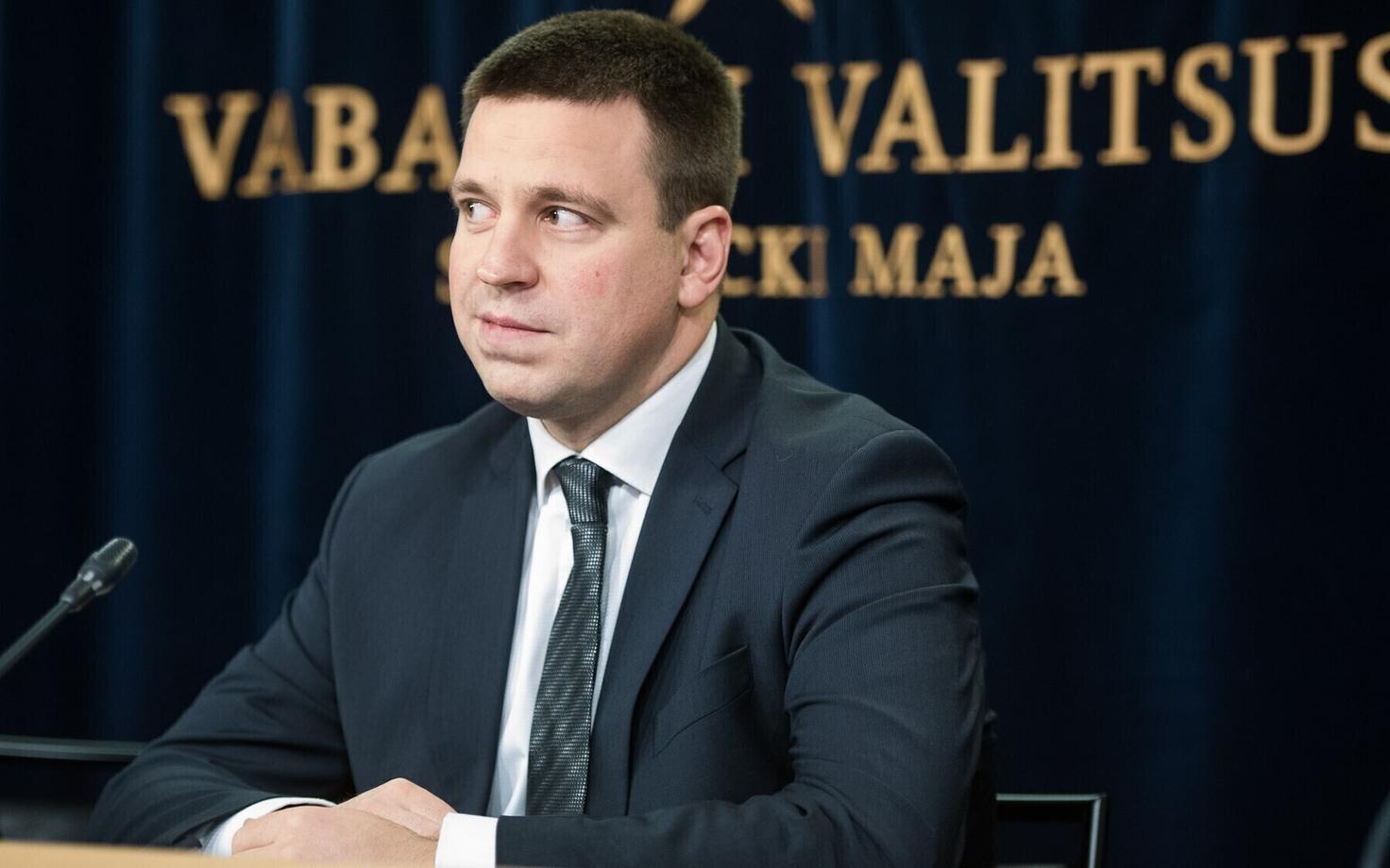 Prime Minister Jüri Ratas (Center).