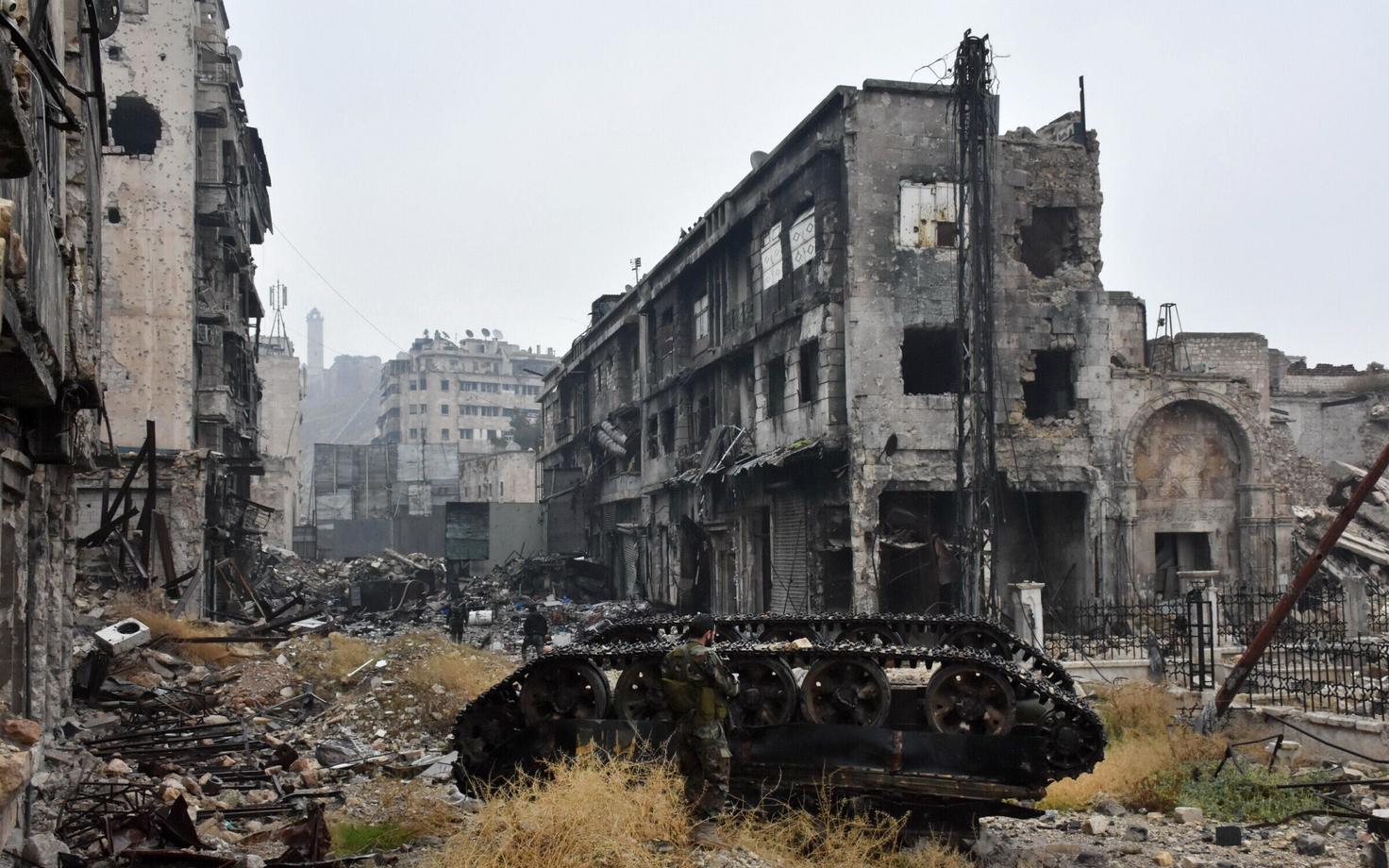 Sõjapurustused Aleppos.