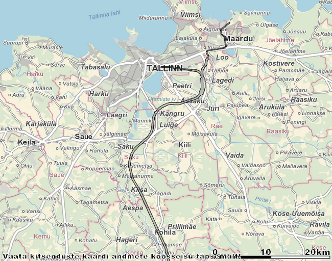 Схема трассы новой железной дороги Rail Baltic.