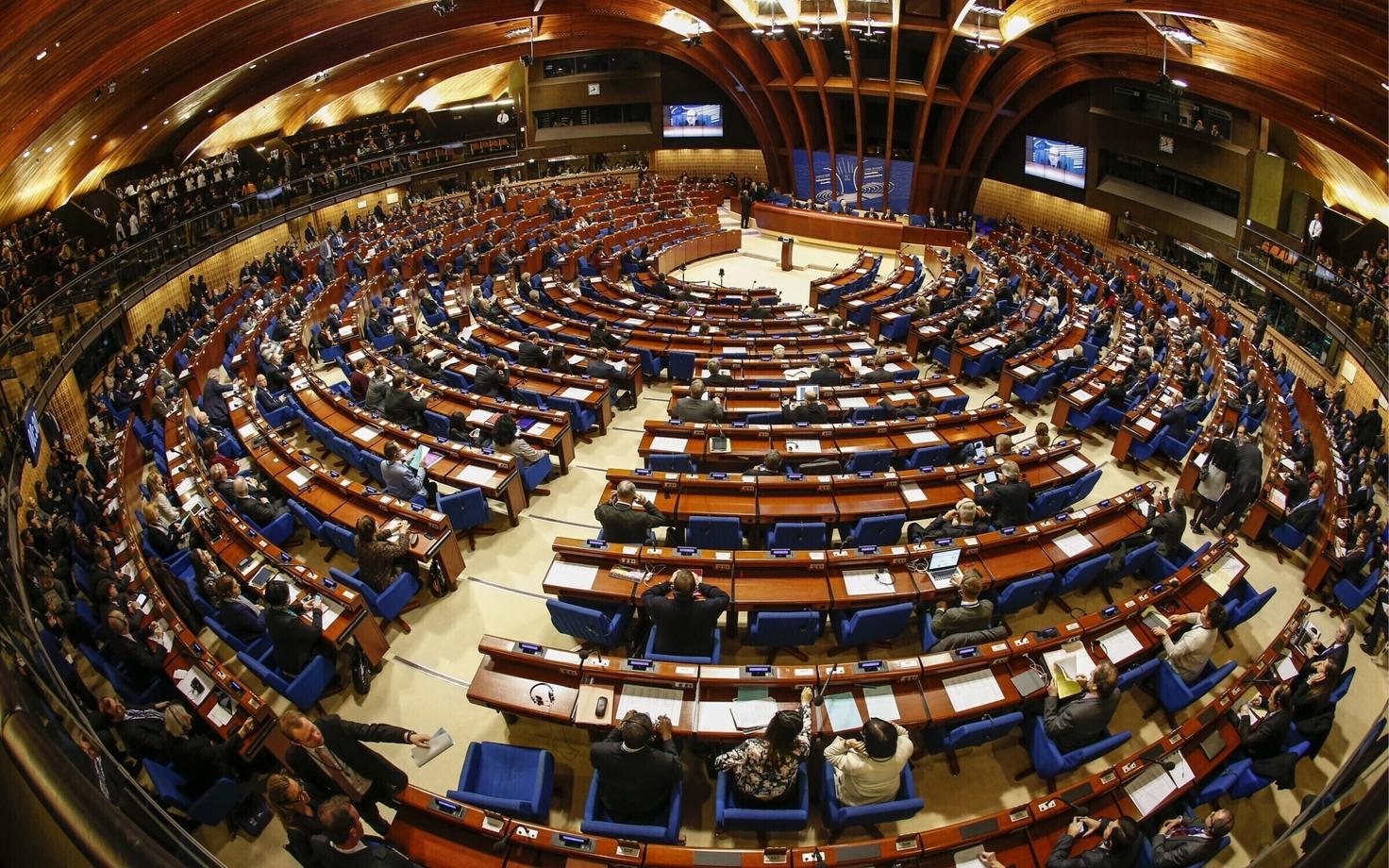 Зал заседаний ПАСЕ.