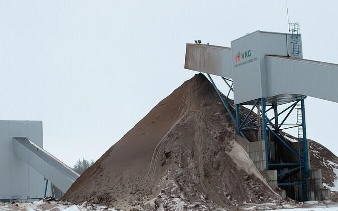 Oil shale mining by VKG in Northeastern Estonia.