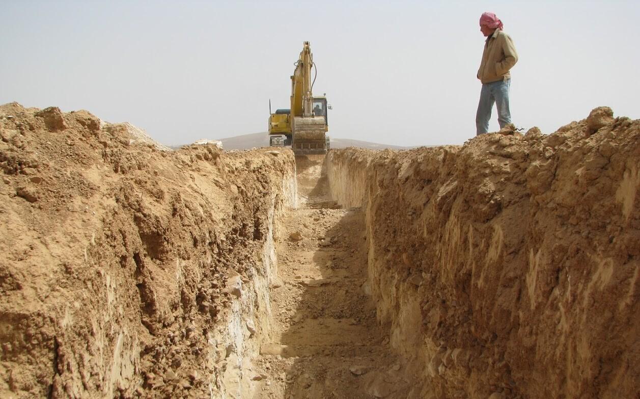 Тестовая добыча сланца в Иордании.