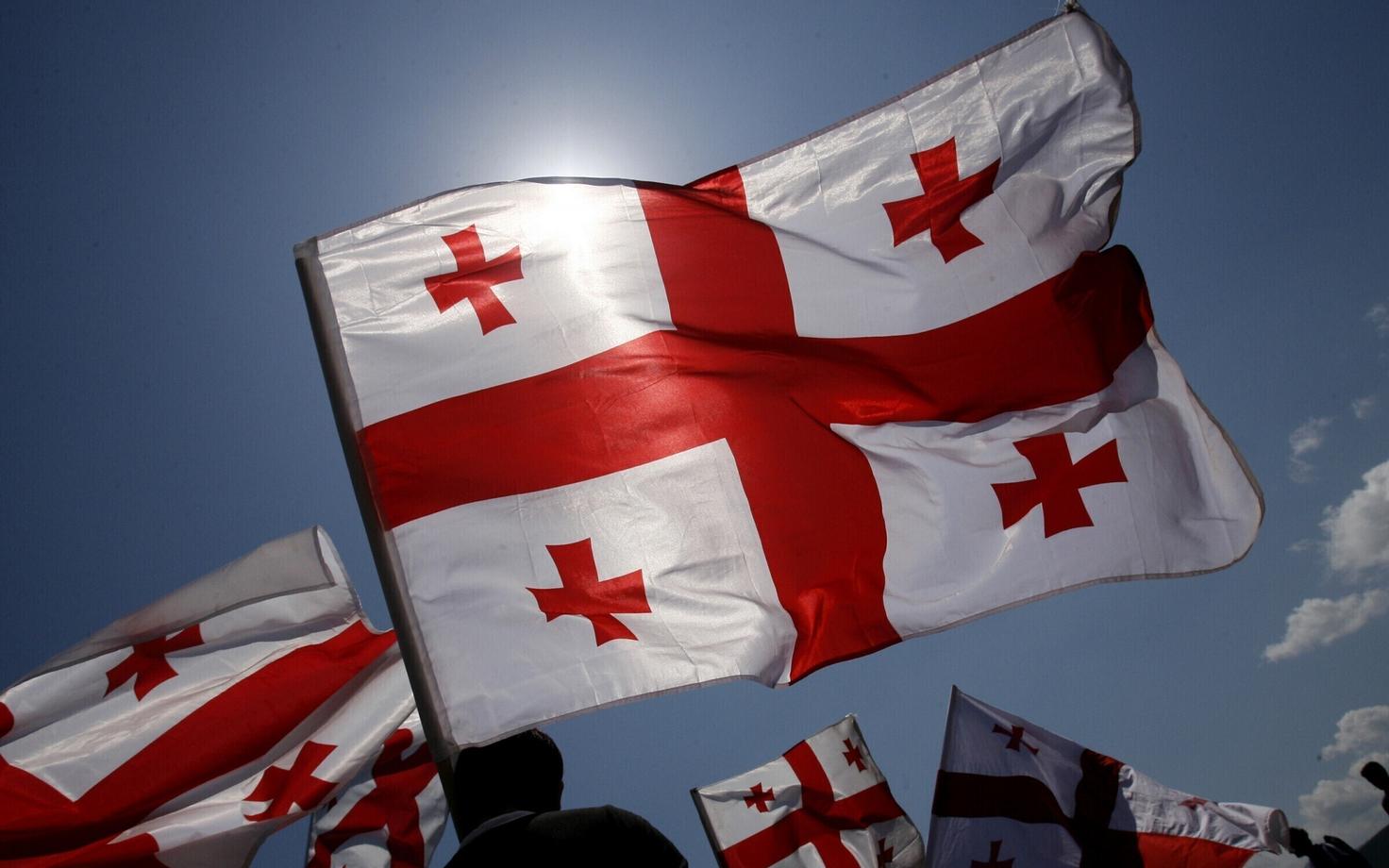 Грузинский флаг.