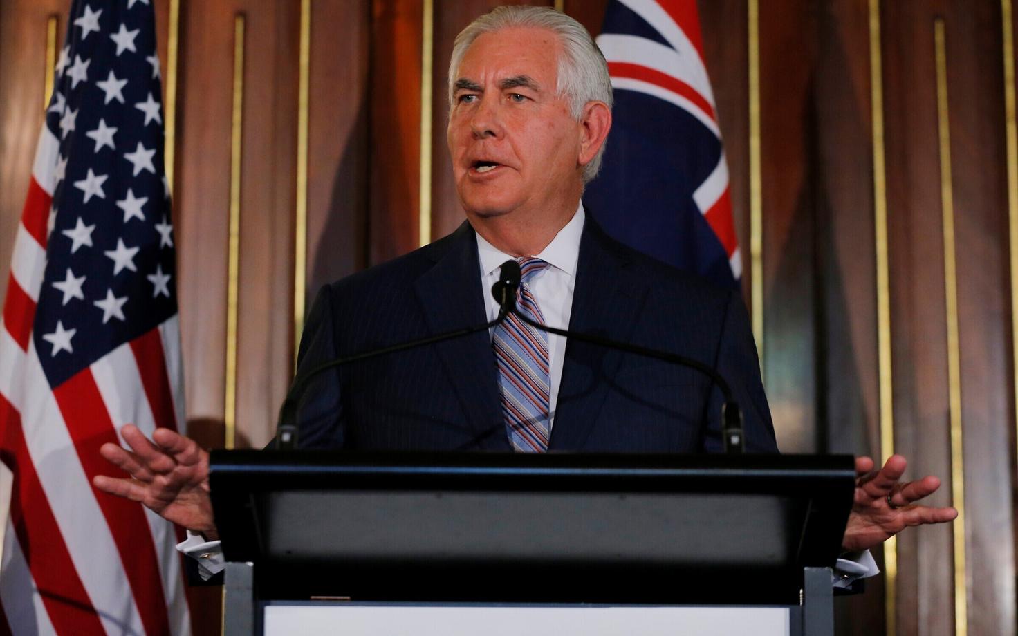 USA välisminister Rex Tillerson 5. juunil Austraalias.