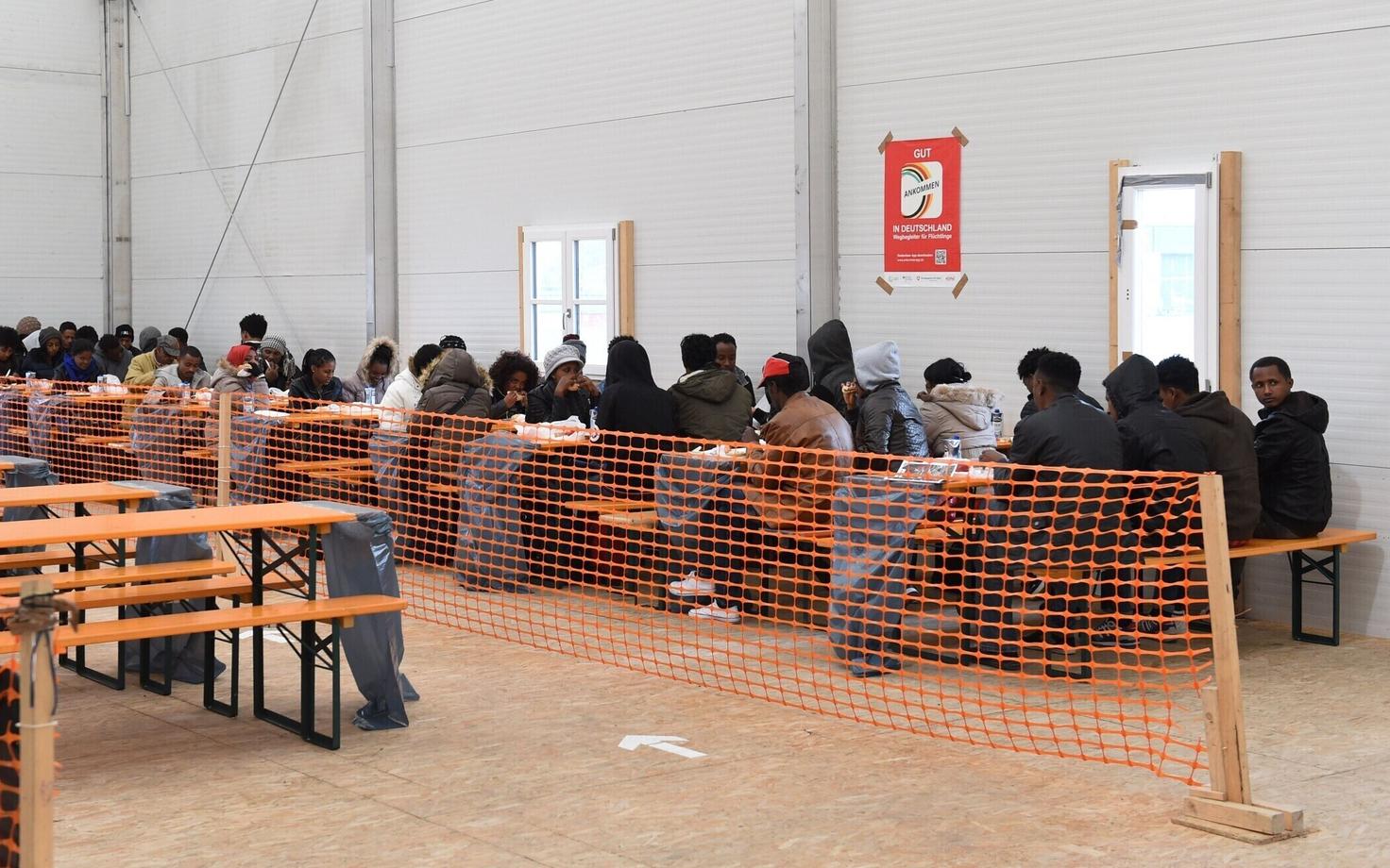 Varjupaigataotlejate registreerimiskeskus Baieri liidumaal Erdingis.