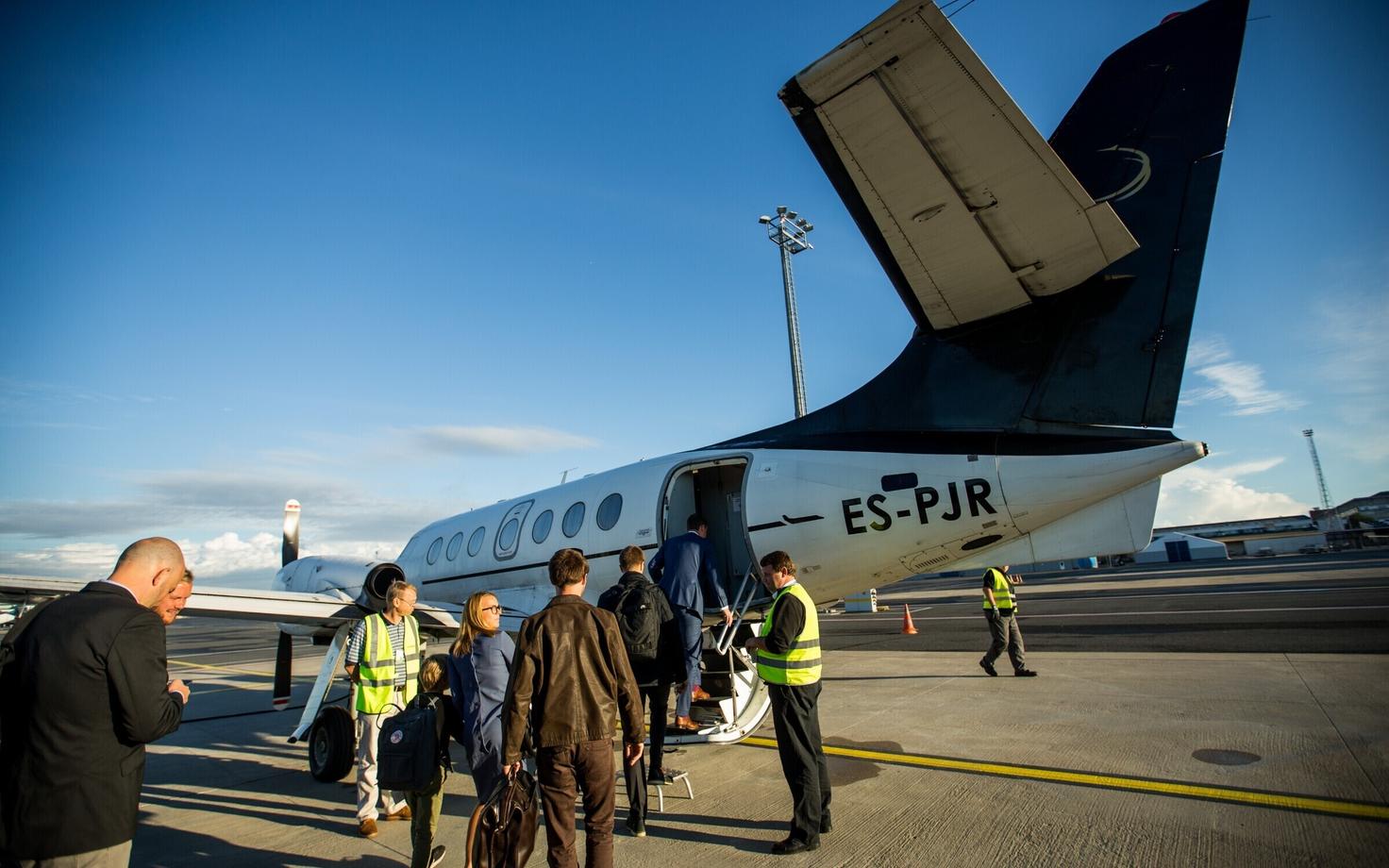 A Transaviabaltika flight connecting Hiiumaa to Tallinn. Aug. 2, 2016.
