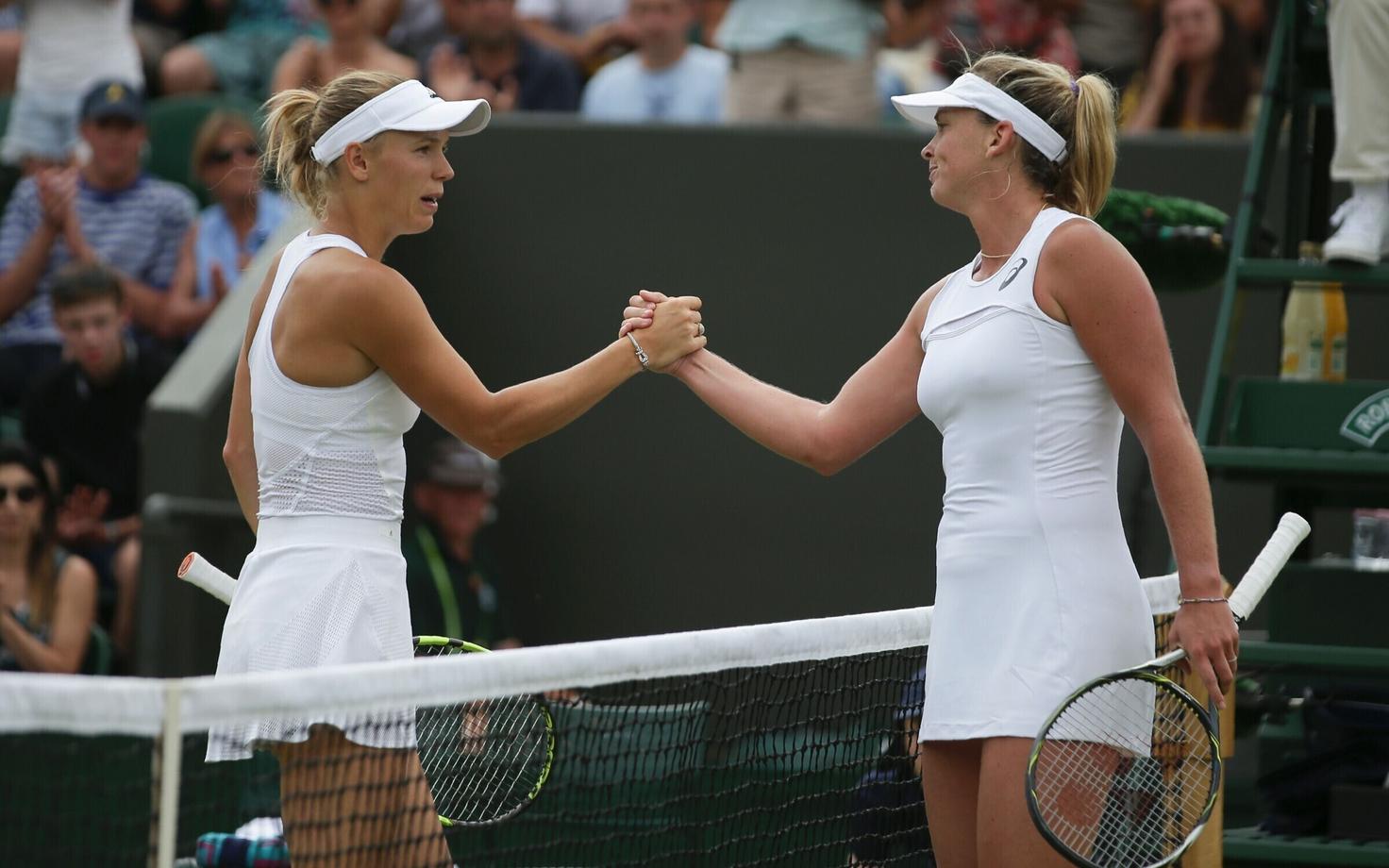 Caroline Wozniacki (vasakul) ja Coco Vandeweghe