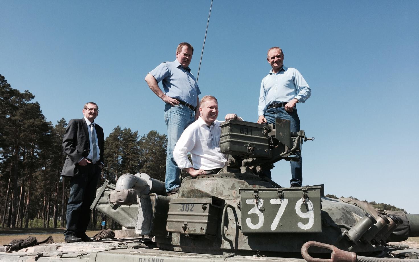 Марко Михкельсон в украинском танке. Иллюстративное фото.