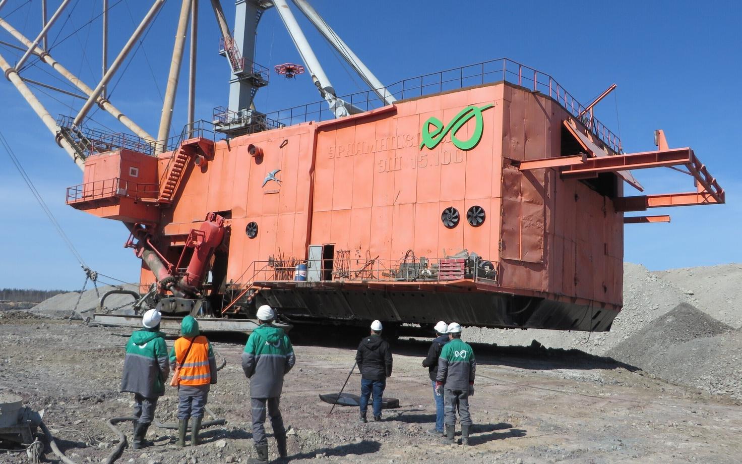 Испытания дрона на карьере