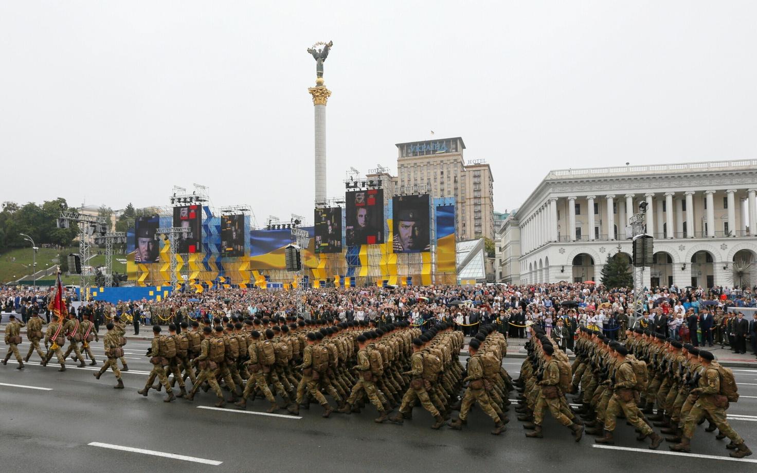 Военный парад в Киеве.