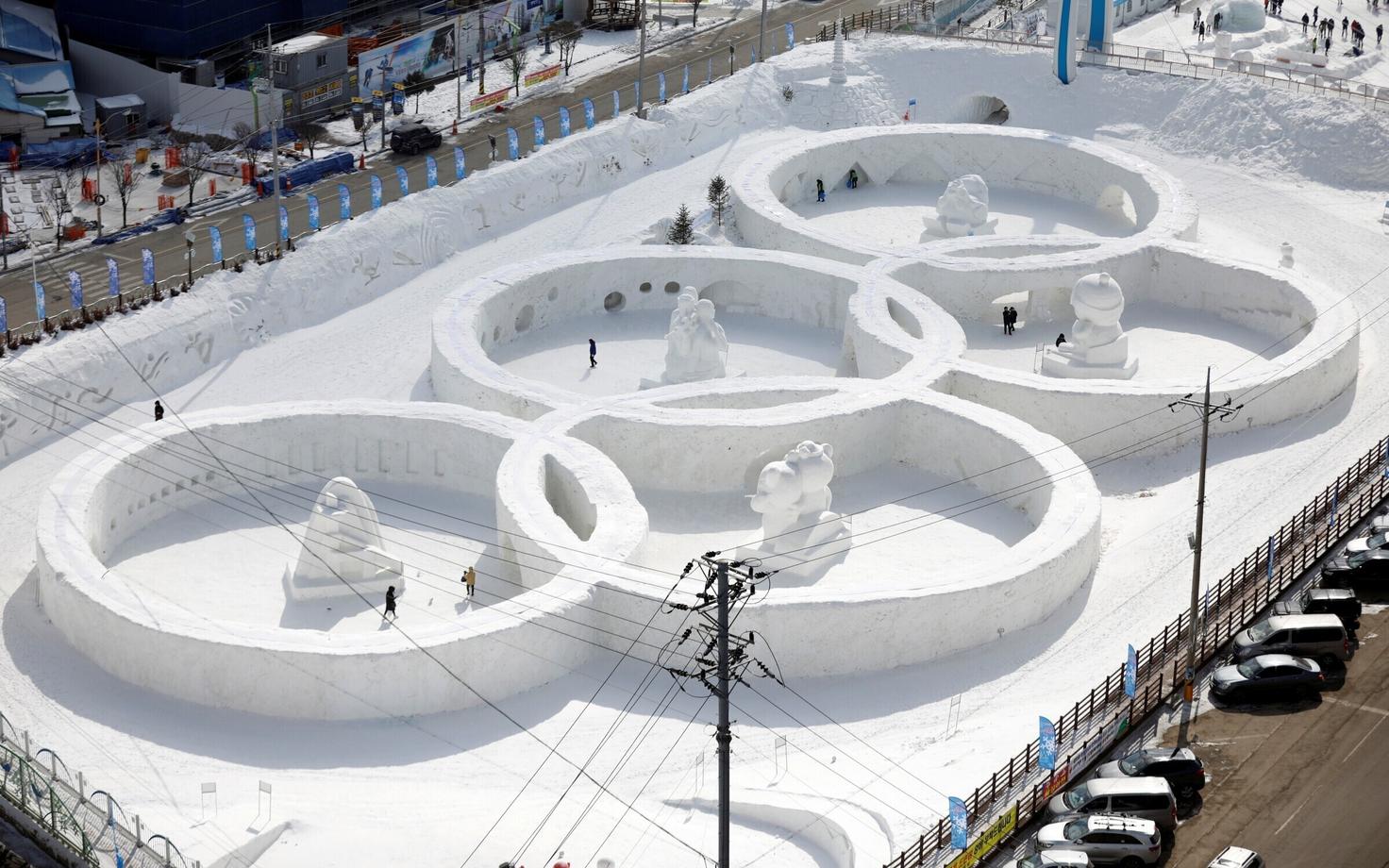 Olümpiarõngad PyeongChangis.