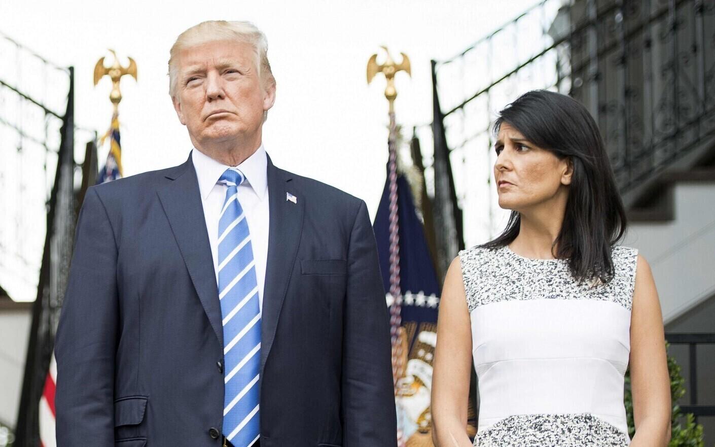 Donald Trump ja USA suursaadik ÜROs Nikki Haley.