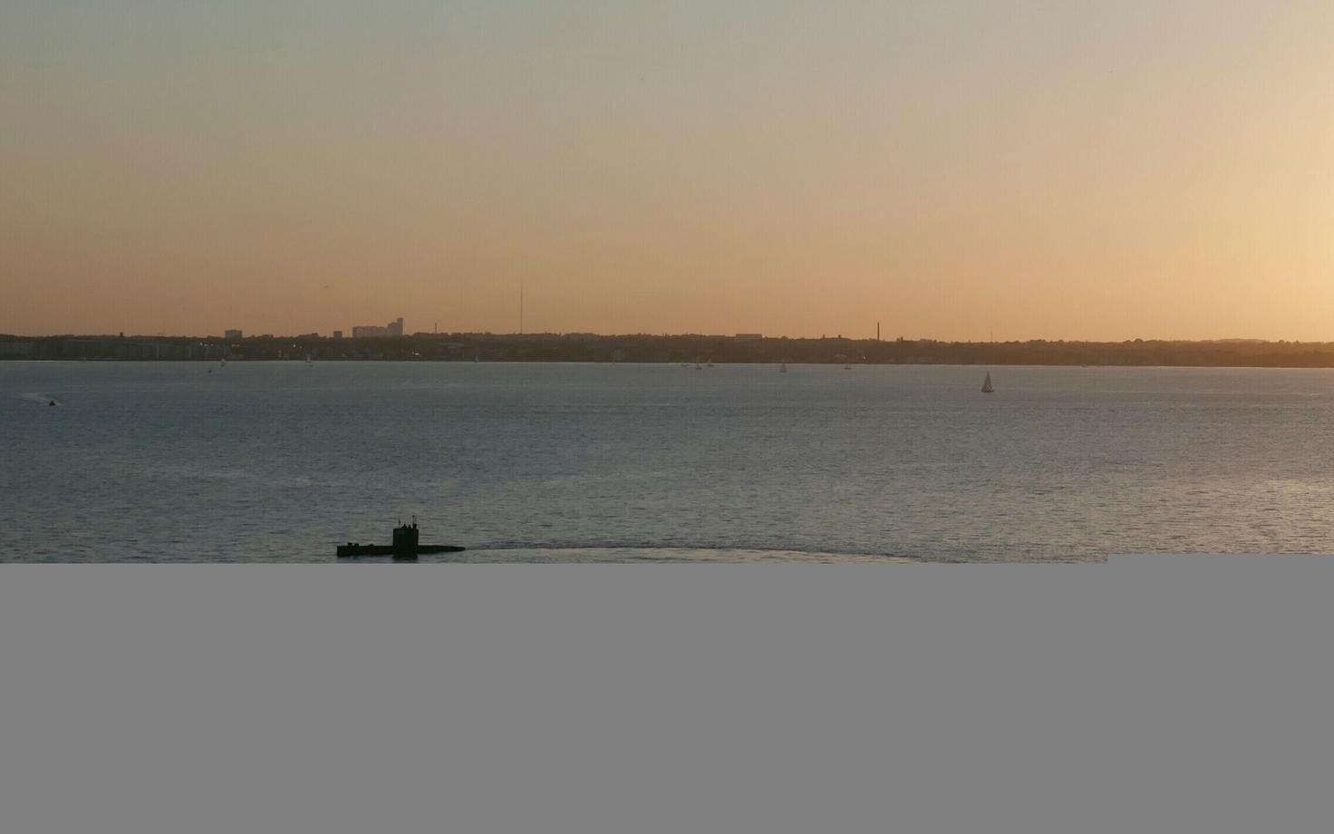 Allveelaev UC3 Nautilus 10. augusti õhtul Kopenhaageni sadamas.