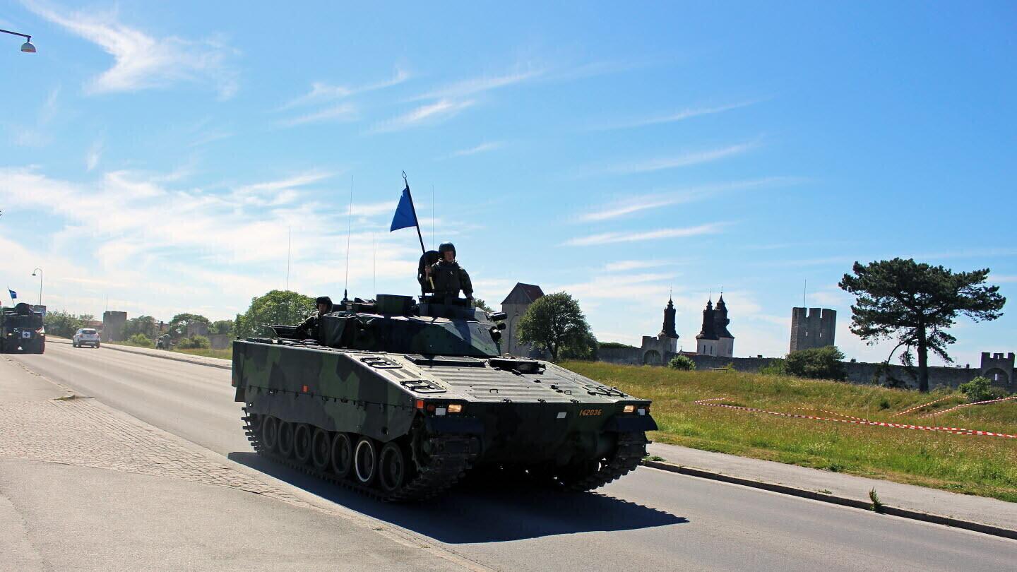 Rootsi relvajõud Gotlandi saarel 2017. aasta suvel.