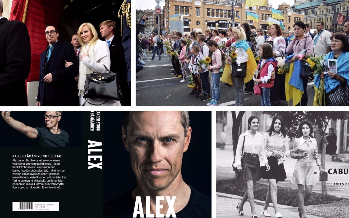 USA rahandusminister Stephen Mnuchin ja tema abikaasa Louise Linton/Langenute lähedaste marss Kiievis/Alexander Stubbi elulooraamat/Neiud Kabuli tänaval 1970. aastate alguses.