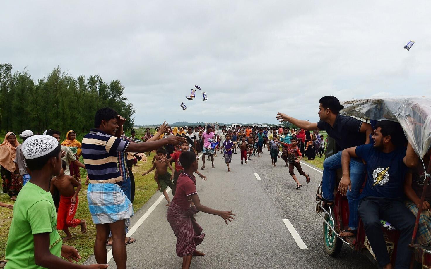 Rohingade põgenikud Bangladeshis.