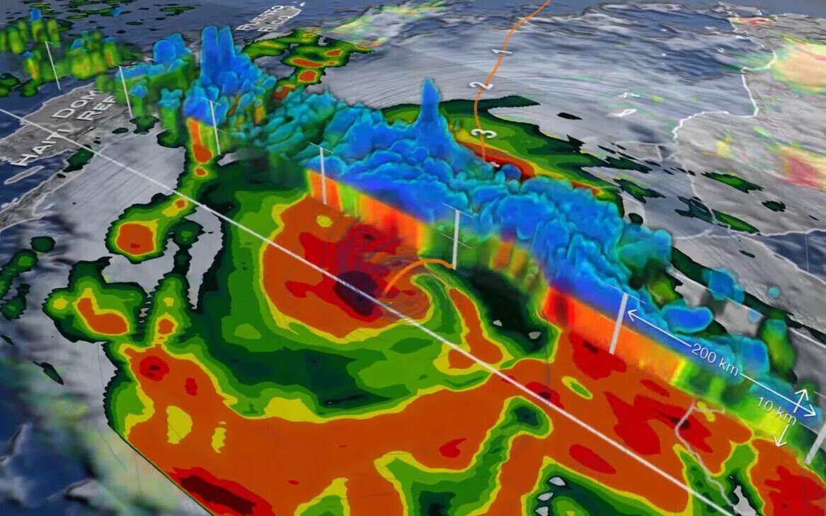 Läbilõige orkaanist Harvey