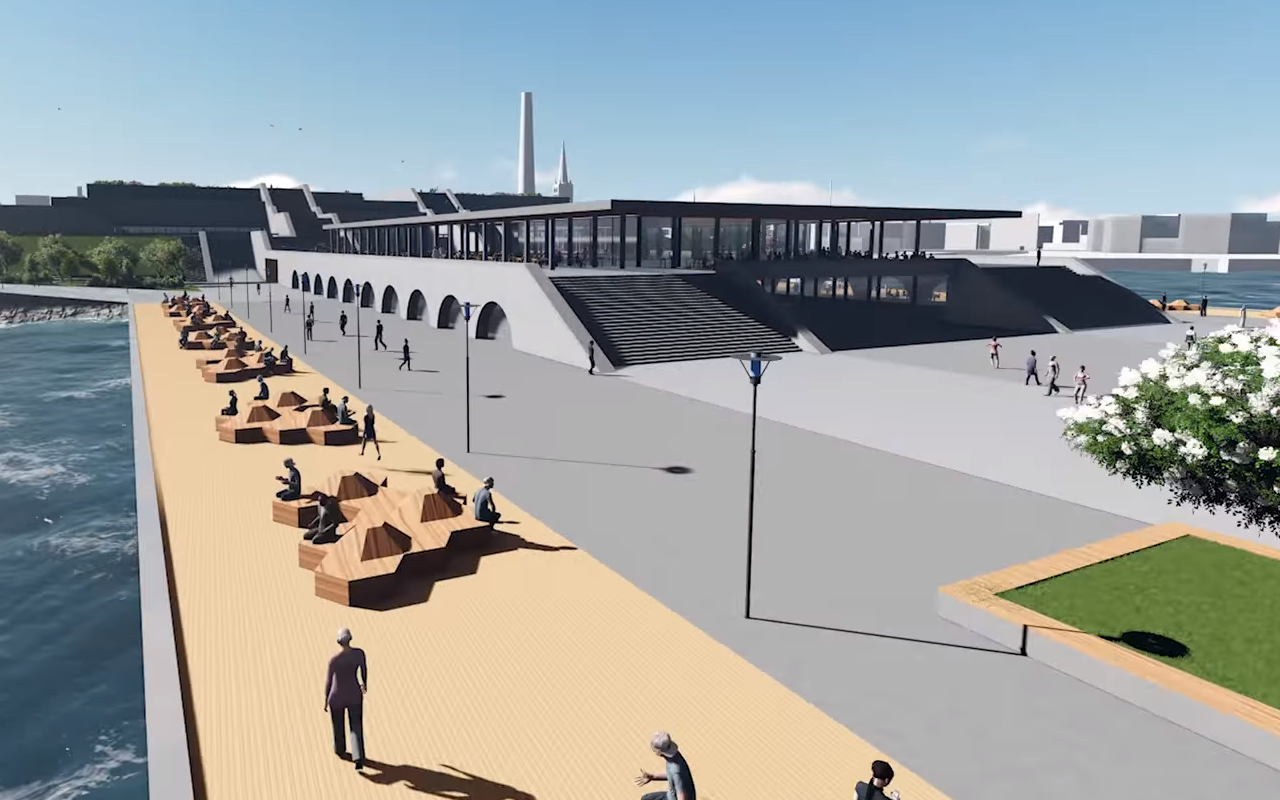 Проект отреставрированного Горхолла и окрестностей.