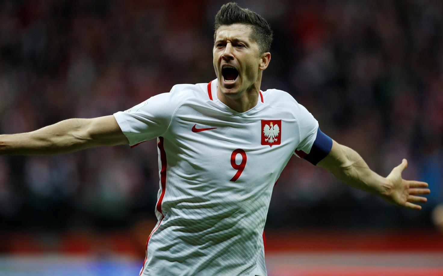 Лидер сборной Польши Роберт Левандовски