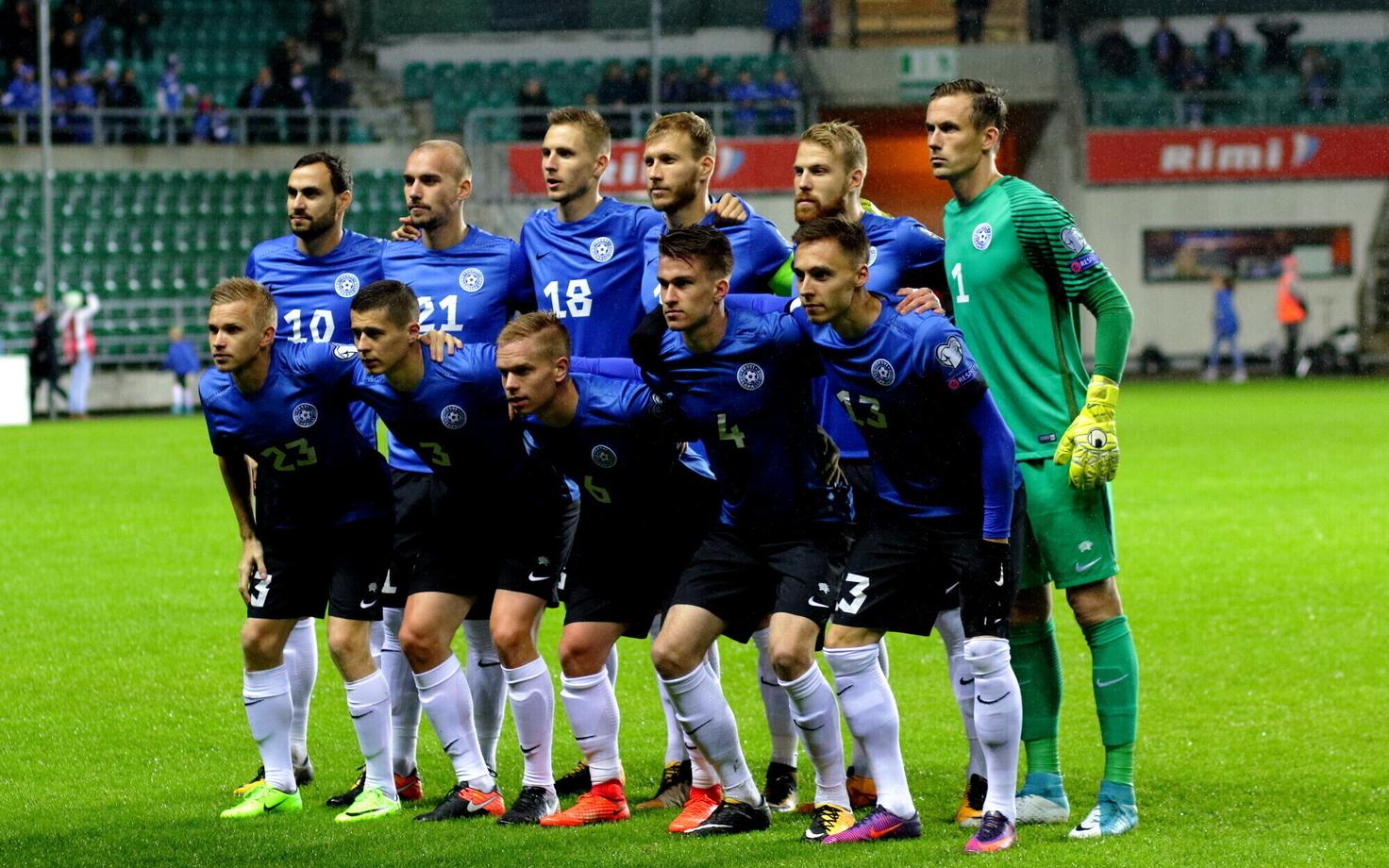 Сборная Эстонии по футболу.