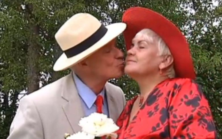 Heimar Lenk abikaasa Helle Virt-Lengiga.