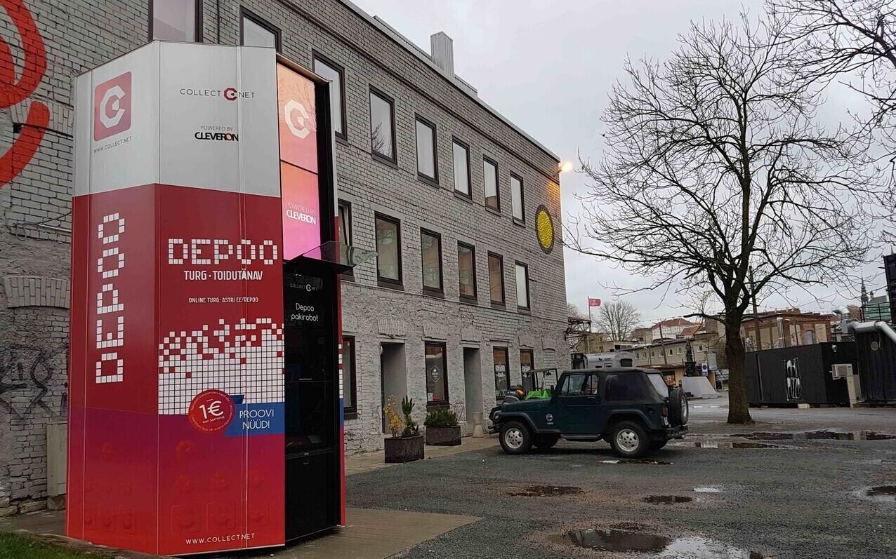Автомат Cleveron в Таллинне.