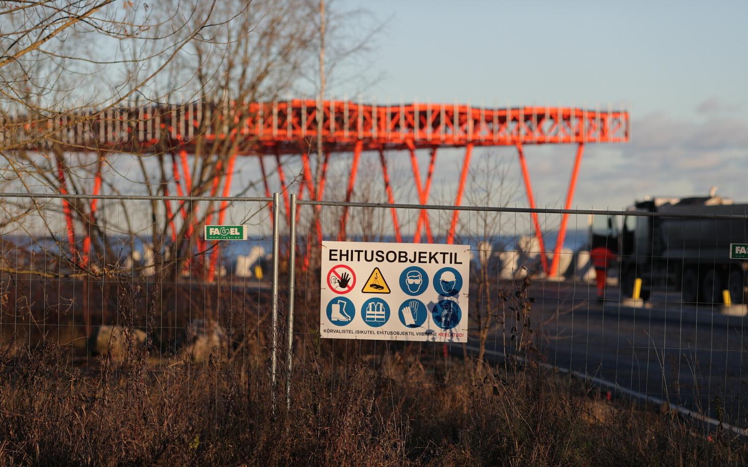 Строительство участка Рейди теэ в Таллиннском порту