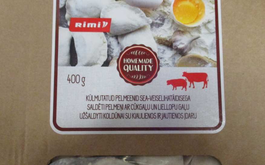 Salmonelloosinakkusega pelmeenipartii