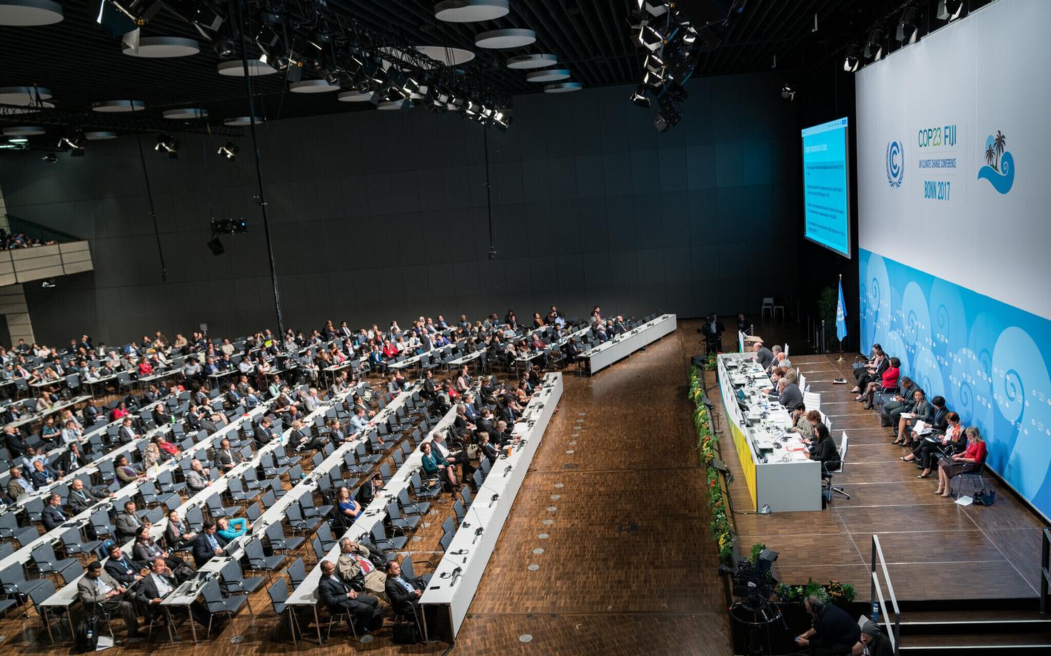 Participants at the UN Climate Change Conference (COP23) in Fiji. November 2017.