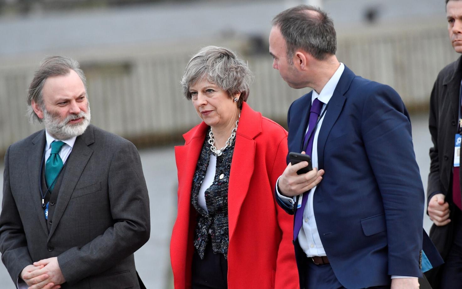 Премьер-министр Великобритании Тереза Мэй на саммите в Гетеборге.